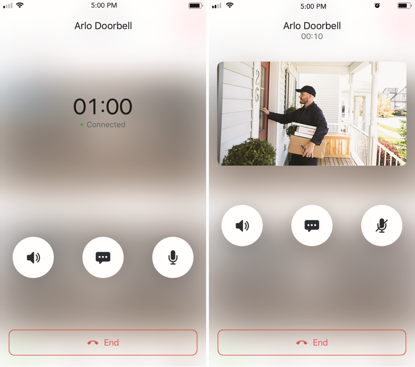 Arlo cheap doorbell app